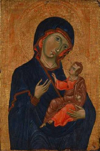 Madonna and Child,  ca. 1260 (Unknown Umbrian Artist) The National Gallery, London,  NGL6572